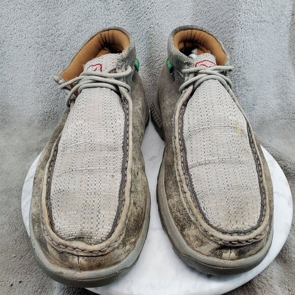 Twisted X Shoes Mens Size 11 Tan Leather Cellstretch Chukka Driving Boots *Read* - Picture 3 of 10